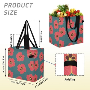 Custom Hawaii Hau Flower Tote <b>Bag</b> <b>Large</b> Size Waterproof Tote Shopping Travel <b>Bags</b> for Grocery Shopping <b>Beach</b> Gifts - Product Image 3