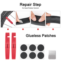Sac à outils pliable multifonction en acier pour vélo avec kit de réparation, pochette, pompe et modèle GIYO PT-10