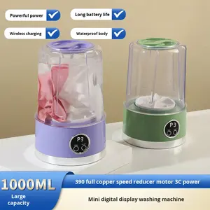 Portatile Mini ricaricabile USB-cablato lavatrice-caricamento in plastica per biancheria intima calzini per piccoli studenti dormitori uso auto - Product Image 3