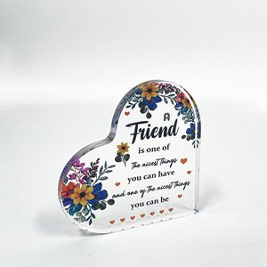 Acrylic Heart-Shaped Ornament Digital Printing Anniversary <b>Gift</b> For <b>Friends</b> And Family - Product Image 2