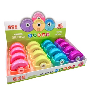 <span class=keywords><strong>Gomme</strong></span> à effacer Cuai Cuai Bear, mignonne et créative, avec roulettes coulissantes, style <span class=keywords><strong>pneu</strong></span>, pour l'école et le bureau - Product Image 1