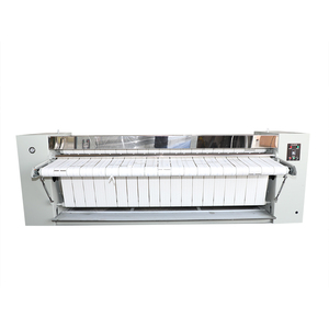 Planchadora Industrial Automática de Acero Inoxidable SS304 de 3 Metros con Rodillos Dobles y Motor para Sábanas de Hospital, Motor de Aire Caliente - Product Image 1