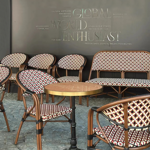 เก้าอี้หวายกลางแจ้งสไตล์โมเดิร์นมินิมอล โต๊ะระเบียง ร้านอาหาร คาเฟ่ โฮมสเตย์ เฟอร์นิเจอร์เชิงพาณิชย์อเนกประสงค์ - Product Image 1