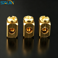 Connecteur de bornes en laiton pour PCB, borne électrique, broche à souder pour l'électronique