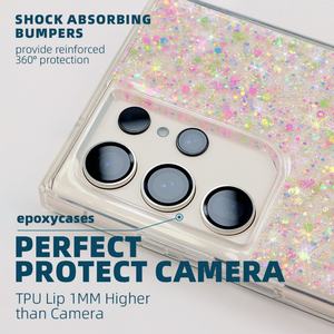 Coque de téléphone en époxy scintillant tendance, nouvelle tendance, coque de téléphone en PC TPU pour Samsung pour Galaxy S24 Ultra - Product Image 3