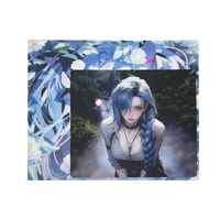 Tapis de souris de jeu en verre trempé gravé avec logo personnalisé, étanche, design anime girl OEM, tapis de souris E-Sports avec épaisseur personnalisée