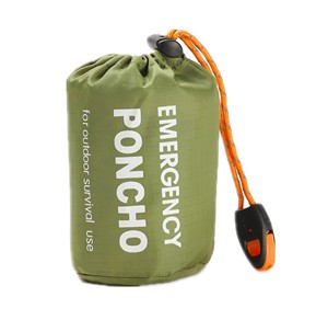 Firstime garde au chaud imperméable Pe à capuche réfléchissant isolation thermique Camouflage d'urgence <span class=keywords><strong>Poncho</strong></span> en papier d'aluminium pour la survie - Product Image 2