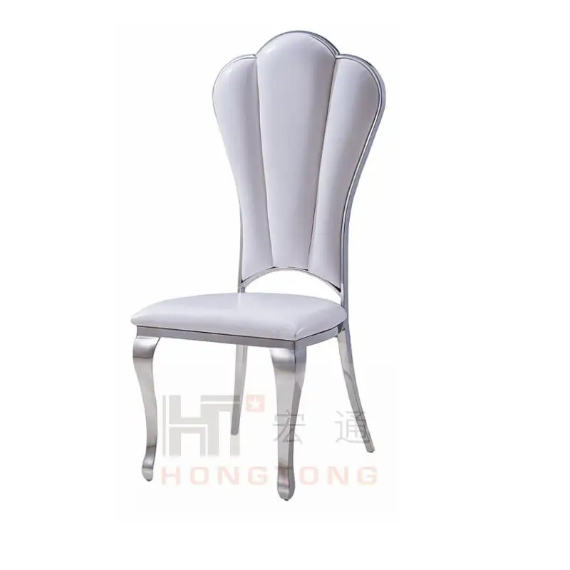 Luxury Restaurant furniture Contemporary PU/Velvet upholstery stainless steel chair for interior