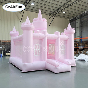 <span class=keywords><strong>Castillo</strong></span> Inflable Rosa Pastel para Niñas, de Grado Comercial, para Fiestas Infantiles, Bodas y Alquiler - Product Image 3