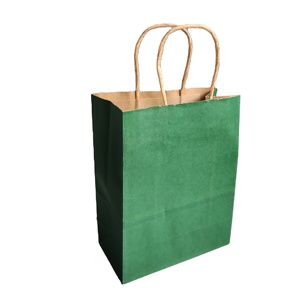 Wholesale Supermarket Grocery in Stock Kraft Paper <b>Bag</b> with Handle Recycle Cheap Price Business Shopping Food Take Away <b>Bag</b> - Product Image 1