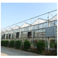 Grande serre agricole Offre Spéciale avec feuille de polycarbonate ondulé pour la couverture de concombre de tomate de laitue