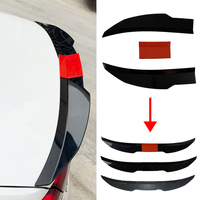 Nouveau Spoiler de Coffre Arrière Universel 3 Segments en ABS pour Voiture, Déflecteur de Décoration Aile de Canard, Vente Chaude 2026