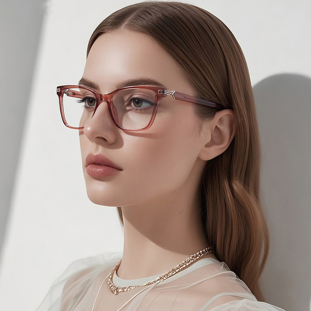 Partagas TR90 Butterfly Shaped Frame Spring Hinge Anti Blue Light Blocking Eyeglasses Optical Spectacle Frame for Women