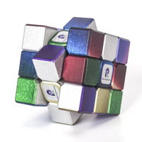 Cube de vitesse en alliage de zinc, puzzle de compétition avec logo personnalisé, coloré, intelligent, idéal pour les jeunes, cadeau idéal