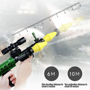 Juego de Tiro al Blanco para Niños, Simulación de Mortero Militar, Modelo de Lanzacohetes de Plástico con Balas Blandas, Pistola de Burbujas de Juguete con Luz y Sonido - Product Image 5