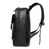 Sac à dos en cuir PU noir haut de gamme grande capacité, motif personnalisé, fabricant chinois, meilleure vente 2025