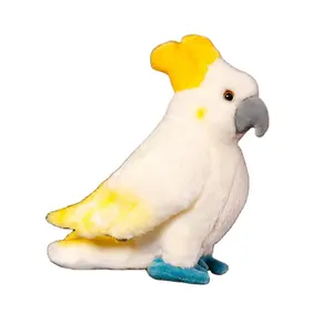 Imitazione uccello colorato pappagallo cuscino per soggiorno decorazione farcito peluche per bambini comfort bambola letto stracci all'ingrosso