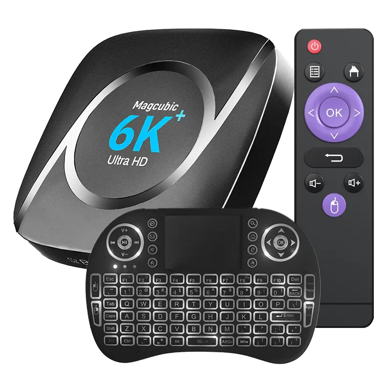 دعم فك التشفير H265 6k Plus مجموعة توب بوكس المهنية الصانع أفضل الصين تي في بوكس أندرويد 4k Tvbox 4k