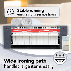 Fer à repasser industriel robuste pour <span class=keywords><strong>draps</strong></span> d'hôtel et nappes – Équipement de blanchisserie commerciale - Product Image 3