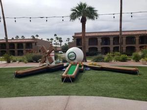 Hot Fun Play 3/6/9 Trous Gonflable Mini <span class=keywords><strong>Golf</strong></span> Crazy Putt <span class=keywords><strong>Golf</strong></span> Course Sport Jeu de haute qualité - Product Image 3