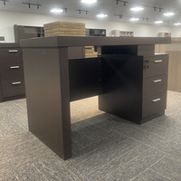 Bureau de patron de président exécutif moderne Bureau d'ordinateur durable Tiroir d'employé Accès par mot de passe pour la fourniture de meubles en gros