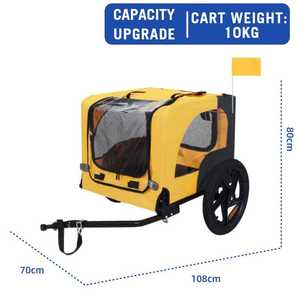 Remorque <span class=keywords><strong>de</strong></span> vélo pliable pour chien 16 pouces roues antidérapant <span class=keywords><strong>sol</strong></span> à dégagement rapide cadre laisse 30KG capacité <span class=keywords><strong>de</strong></span> charge remorque <span class=keywords><strong>de</strong></span> vélo pour animaux <span class=keywords><strong>de</strong></span> compagnie - Product Image 5