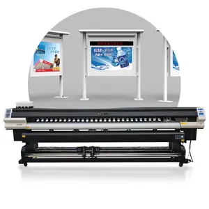 Mesin cetak digital lengkap: cocok untuk spanduk iklan dan kain dengan lampu latar.