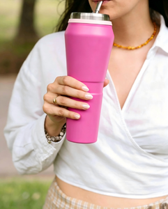 Vaso <span class=keywords><strong>Mate</strong></span> Aislado de Acero Inoxidable 304, Nuevo Vaso <span class=keywords><strong>Mate</strong></span> Portátil a Prueba de Fugas y Autorellenable - Product Image 5