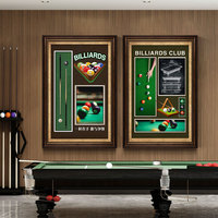 Cadre d'exposition en bois et verre personnalisé pour billard, boîte à ombre pour fleurs, décoration murale pour salle de jeux, étui pour queue de billard, souvenirs