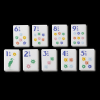 Nouveau jeu de Mahjong américain de luxe 2026, 160 tuiles en cristal, moderne, pour 4 joueurs, avec tapis de jeu, cadeaux de casino