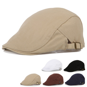 Nuovo Arrivo all'Ingrosso: Cappello Newsboy Unisex in Twill Lavato, Tinta Unita, Vestibilità Slim per Viaggi e Attività all'Aperto - Product Image 1