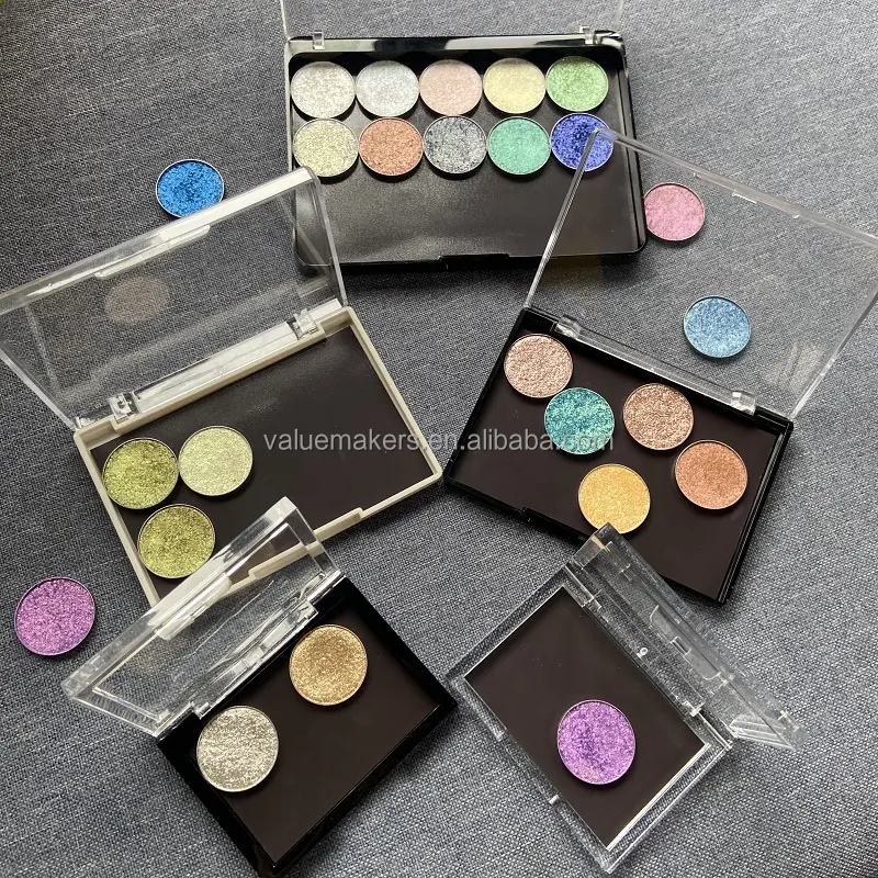 Seluruh penjualan Diy Anda sendiri Eyeshadow palet kosong magnetic Eyeshadow palet makeup kosong 3 ukuran untuk bunglon dipencet eyeshadow