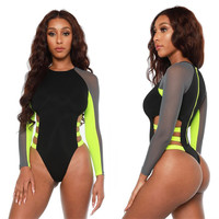 2020 Bikini Cổ Điển Trượt Skimpy Pool Tie Up Push Up Fishnet Một Mảnh Đồ Bơi Jumpsuit Với Bikini Top Brazil Đồ Bơi