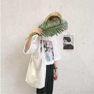 New Style Reusable Eco-friendly White Cotton Shopping Muslin <b>Canvas</b> <b>Bag</b>,organico Calico Bolsas Tela - Product Image 4