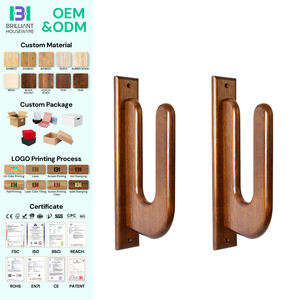 Support mural BH en bambou écologique pour planches de surf, <span class=keywords><strong>snowboard</strong></span> et <span class=keywords><strong>wakeboard</strong></span>, couleur marron - Product Image 1