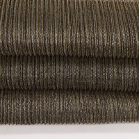 Tissu de maille de mode de scène froissé en métal à changement de couleur bleu saphir pour les filles