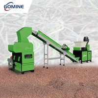 Système complet de granulation et de recyclage de fils avec mini-broyeur intégré, séparateur magnétique, granulateur et table à gravité pneumatique