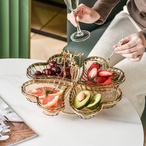 <span class=keywords><strong>2023</strong></span> nouvelle assiette de fruits en plastique en forme de coeur à la mode maison Table basse fruits secs Snack boîte de rangement <span class=keywords><strong>vaisselle</strong></span> promotionnelle - Product Image 4
