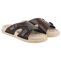 Semelle confortable hommes pantoufles haute qualité été chaussures plates concepteur diapositives hommes durables sandales légères