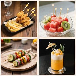 Set <span class=keywords><strong>di</strong></span> Spiedini Natalizi in Bambù Conformi FDA, Decorazioni a Tema Babbo <span class=keywords><strong>Natale</strong></span>, Albero, Renna, Stuzzicadenti in Bambù per Forniture Festive - Product Image 6