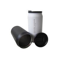 12oz/17oz En Acier Inoxydable Double Paroi Cola Peut Bouteille Thermos Boîtes Sous Vide Cokes D'eau Bouteille Avec Couvercle Rabattable