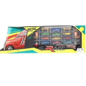 Camion jouet pour enfants, construction en alliage métallique moulé sous pression, petite voiture moulée sous pression, transporteur véhicules à friction avec glissière, offre spéciale - Product Image 6