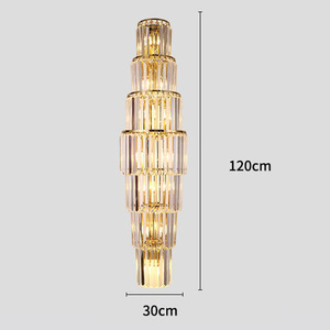 Đèn tường pha lê phong cách hiện đại sang trọng, thích hợp cho sảnh khách sạn, biệt thự, phòng khách, văn phòng bán hàng - Product Image 5