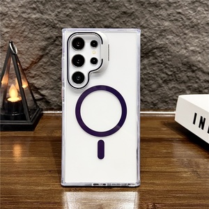 Magnetic Charging Phone Case for Samsung S24 Ultra Shockproof Phone Cases With <b>Lens</b> <b>Protector</b> Kickstand for Samsung S24 - Product Image 6
