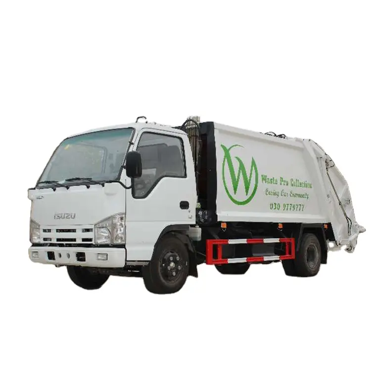 EHY 미니 쓰레기 트럭 폐기물 관리 I-suz-u 100P 쓰레기 압축기 트럭