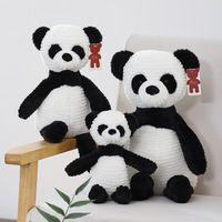 Vente en gros de jouets en peluche animaux rayés en coton biologique de 8 pouces Super doux vente transfrontalière chaude dinosaure grenouille Panda ODM couette