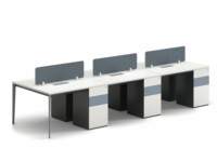 Bureau de travail en bois moderne, écologique, durable et de haute qualité, cloisons en bois, ergonomique, pour 2 à 8 personnes, usage commercial en open space