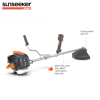 Débroussailleuse à essence professionnelle BCI526U 25,4 cm³ avec poignée de type vélo, réservoir de carburant de 500 ml, robuste, 0,9 kW, largeur de coupe de 430 mm