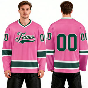 เสื้อฮอกกี้น้ำ<span class=keywords><strong>แข็ง</strong></span>ทีมขายดีราคาส่ง ทีมชาย ราคาดีที่สุด แบบสั่งทำพิเศษ สีชมพู สำหรับฝึกซ้อม ฮอกกี้เกาหลี - Product Image 1