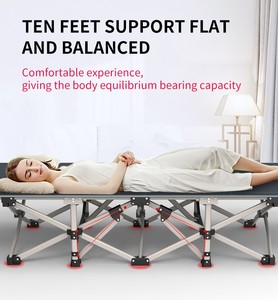 Letto Singolo Pieghevole <span class=keywords><strong>Salvaspazio</strong></span> con Telaio in Metallo, Durevole per Ufficio e Campeggio, con Cuscino - Product Image 3